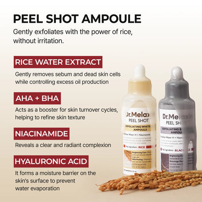 Peel Shot Rice Ampoule Duo